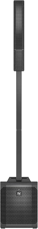 Electro Voice Evolve 30m 1000W Portable Powered Column Speaker (Black) | Quicksmart App and Bluetooth Connectivity Black