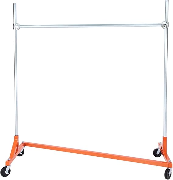 SSWBasics Heavy-Duty Single-Rail Z-Truck Clothing Rack
