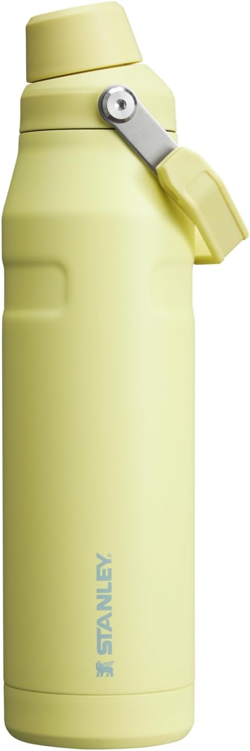 Stanley IceFlow Fast Flow Water Bottle 36 oz | Angled Spout Lid | Lightweight and Leakproof for Travel and Sports | Insulated Stainless Steel | BPA-Free | Pomelo