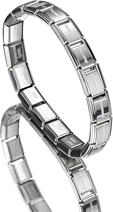AEE® Erkek Bileklik Paslanmaz Çelik İtalyan Charm kişiselleştirilebilir Unisex Kadın Bileklik