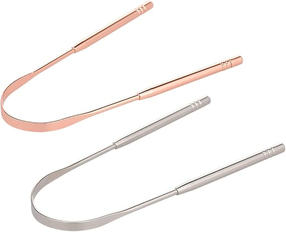 Tongue Cleaner, Stainless Steel Mouth and Tongue Cleaner Apparatus 1 PC