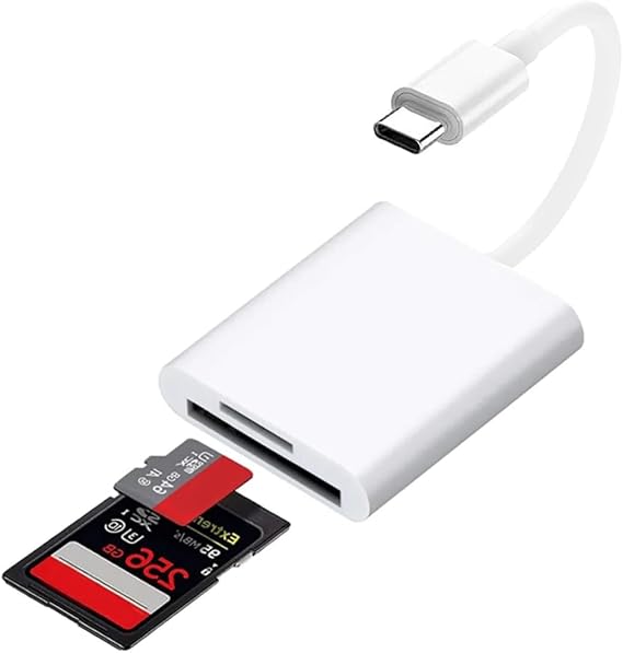 Coverzone iPhone 15 Compatible Type-c Card Reader SD Card Adapter TF Card Reader Disc Adapter Mobile Card Reader Connect Quick Accessories