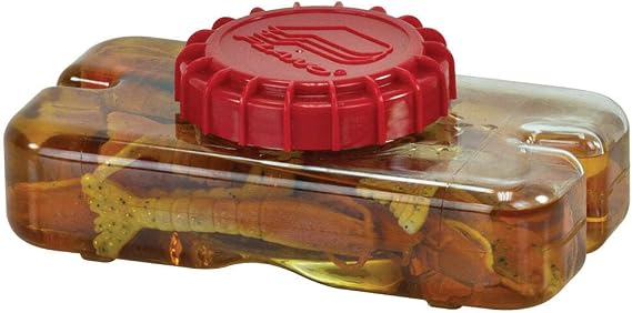 Plano Liqua Bait Storage Bottle and Bait Grabber, Clear, 23.5 oz (465100) | BPA Free Material