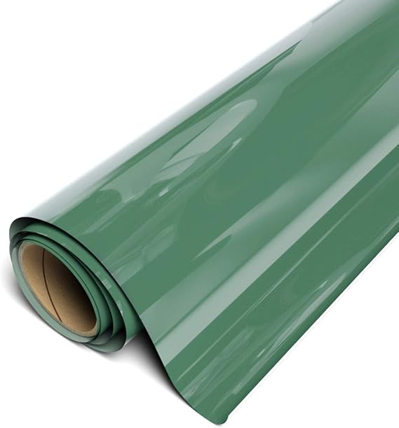 Siser EasyWeed Heat Transfer Vinyl 11.8" x 10ft Roll (Cadette Green) - Compatible with Siser, Cricut, Silhouette and Other Craft/Professional Cutters - CPSIA Certified