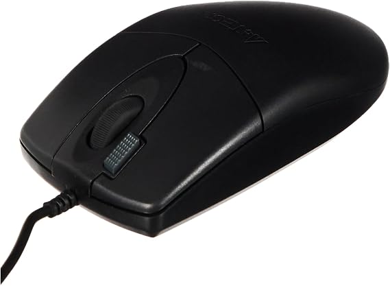 A4Tech OP-620D Optical Mouse (USB, PC, Black, Ambidextrous, Plastic) Monotone