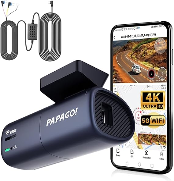 4K Mini Front Dash Cam with Hardwire Kit