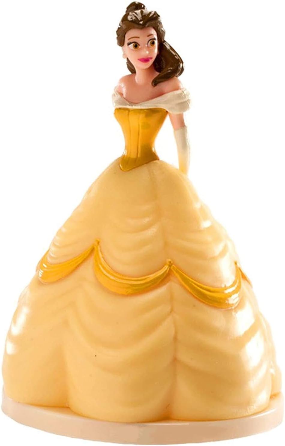 Dekora - Birthday Cake Topper With Belle Figure - Multicoloured, 9 cm, 347107