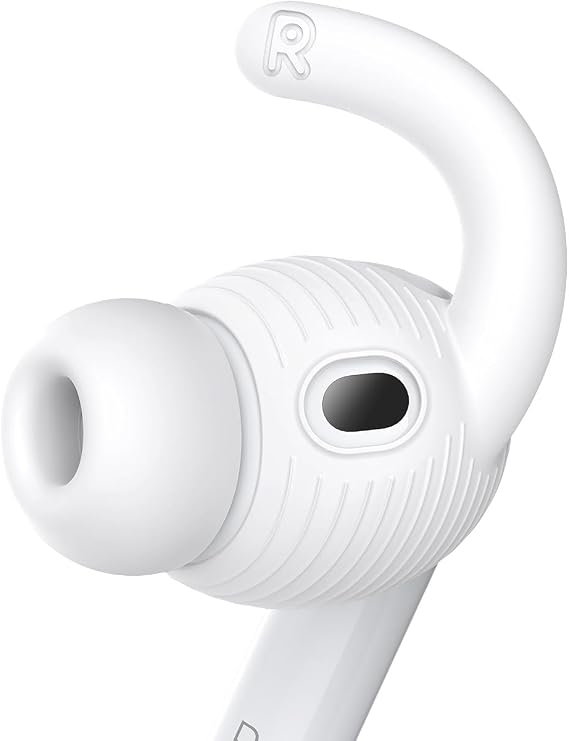 Gcioii 3 Pairs for AirPods Pro 3 Ear Hooks Covers (2025) [Added Storage Pouch] Anti Slip Sport Ear Tips Accessories Compatible with Apple AirPods Pro 3rd Generation (White)