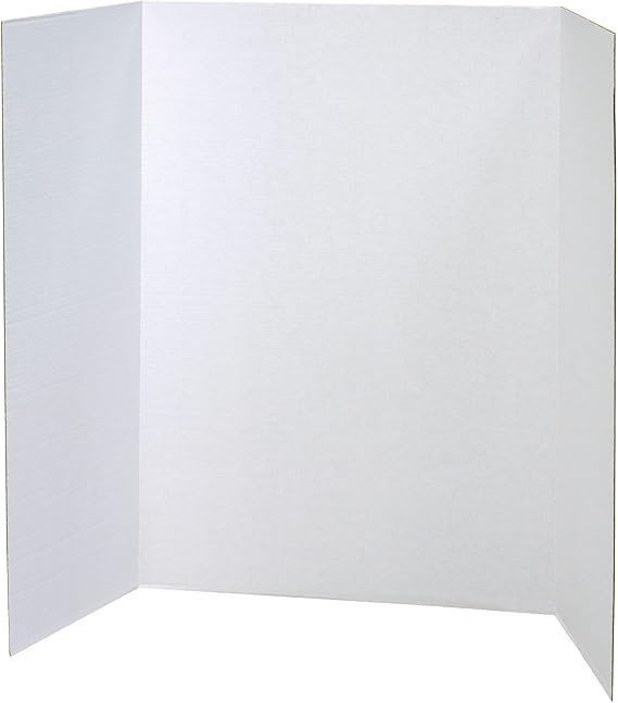 Pacon Presentation Boards, Single Wall, White, 48" x 36", 12 Count