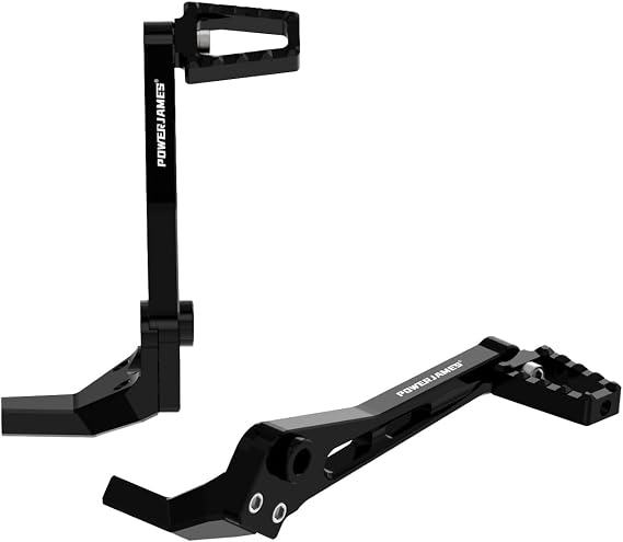 POWER JAMES Black Foot Brake Shift Lever Footpeg Fits for Harley 18-23 Street Bob, Low Rider, Softail Standard FXBBS FXST FXRST with Mid-Control (Black)
