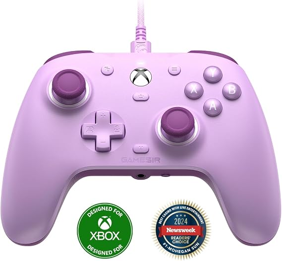 GameSir G7 SE Wired Controller for Xbox Series X|S, Xbox One & Windows 10/11, Plug and Play Gaming Gamepad with Hall Effect Joysticks/Hall Trigger, 3.5mm Audio Jack - Purple