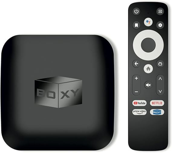 BOXY Android TV 11 Box Streaming Media Player | Dune HD Media Center | Dolby Vision & Atmos | Mini PC | MKV/ISO 4K DV P7 FEL AFR, HDR10+, DTS | Netflix, Prime Video, Disney+, Apple TV+, HBO | Voice