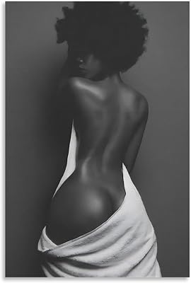 African Sexy Half Naked Black Women Poster Canvas Art Posters for Room Aesthetic And Wall Art Picture Living Room Decor Poster 12x18inch30x45cm Unframe-style-19