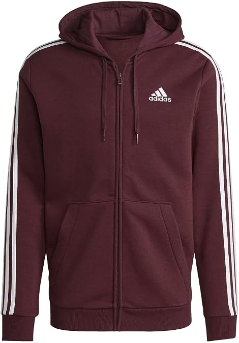 adidas mens Essentials Fleece 3-stripes Full-zip
