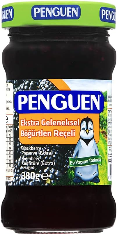 Penguen Böğürtlen Reçeli Ekstra Geleneksel 380 Gr