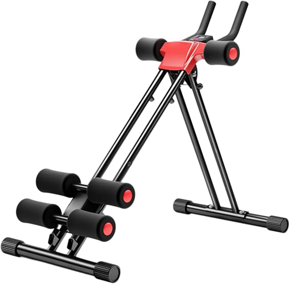 Ab Workout Equipment, Adjustable Ab Trainer Full Body Workout Exercise Fitness Equipment Ab Machine for Home Gym, Foldable Waist Trainer Suitable for Beginner