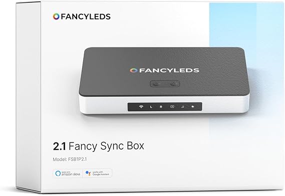 Fancyleds HDMI 2.1 Fancy Sync Box Streaming Media Player Sync Device Support 4K 120Hz HDR Movie For 70" to 95" TV