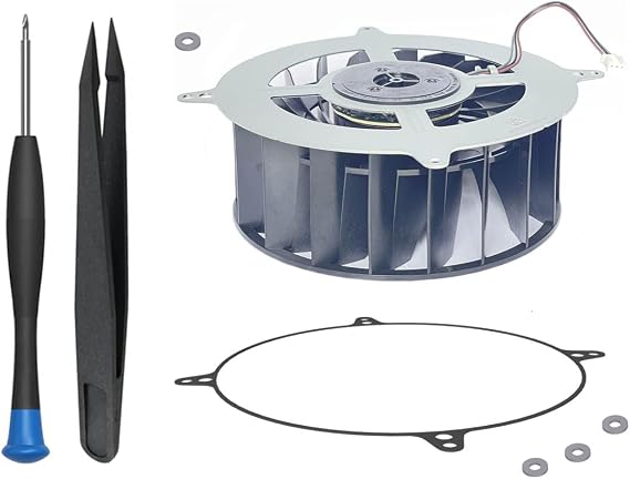 ElecGear PS5 Internal Cooling Fan, Additional Shockproof Sealing O-Ring and Repair Tool Kit, CPU and Case Fan Replacement for First PS5 CFI-1 Series, Not for Slim or Pro