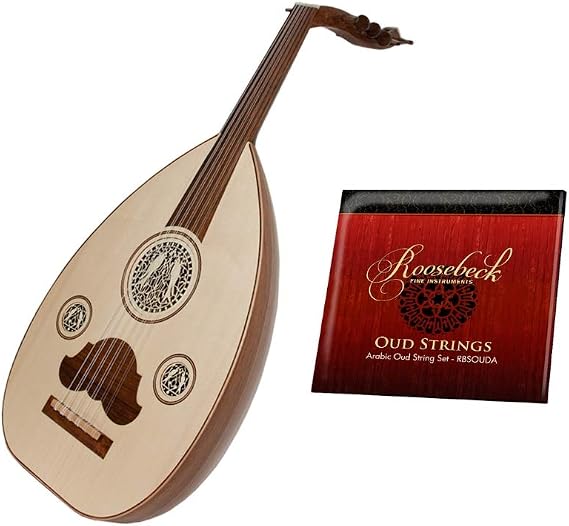Arabic Oud W/Soft Case Package Includes: Classic Arabic Oud W/Soft Gig Bag Case + Arabic Oud Replacement String Set