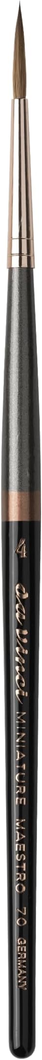 da Vinci Series 70 Miniature Maestro Kolinsky Red Sable, Round, Extra Pointed and Long, Size 4 ...