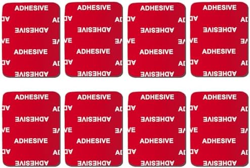 8pcs Sticky Adhesive Pads,for GoPro Curved Flat Helmet Base Mount,Double Side Adhesive Tapes Replacement Kits for GoPro Hero 10, 9, 8, 7,6,Action Camera,Dashcams Curved Mount Pads