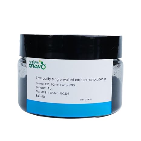Research Grade Single Walled Carbon Nanotubes Powder SWCNTs Diameter 1-2nm 1Gram-Same Day Priority Shipping