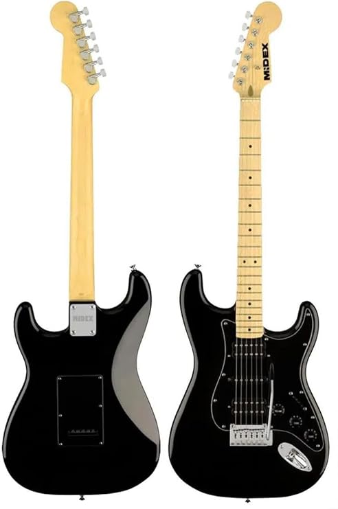 Midex RPH-40BK-30AMP Full Black 30W Amplifier Electric Guitar Set HSH Magnetic Maple Keyboard Top Quality