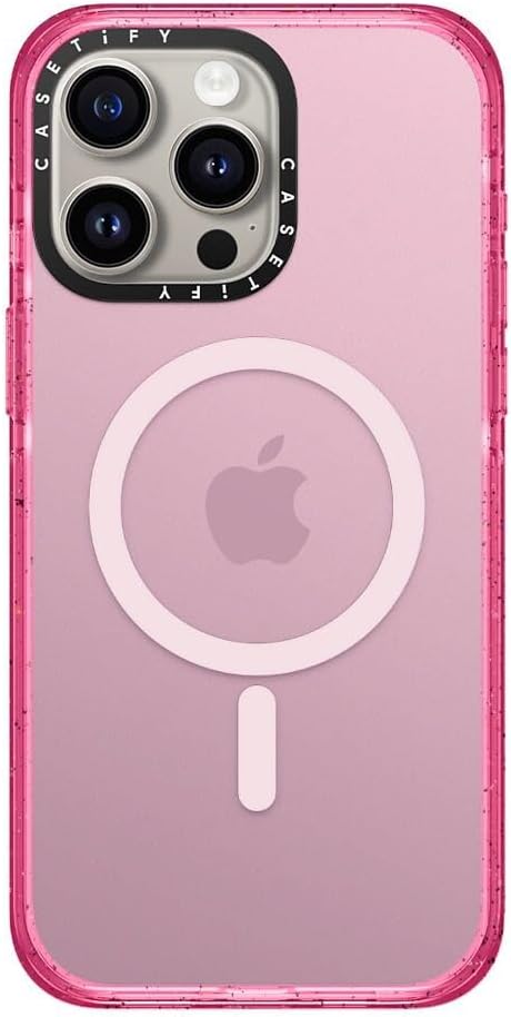 CASETiFY Impact Case for iPhone 15 Pro Max [4X Military Grade Drop Tested / 8.2ft Drop Protection/Compatible with Magsafe] - Pink