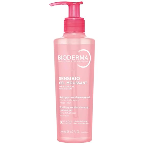 Bioderma Sensibio Micellar Cleansing and Makeup Removing Foaming Gel for Sensitive Skin