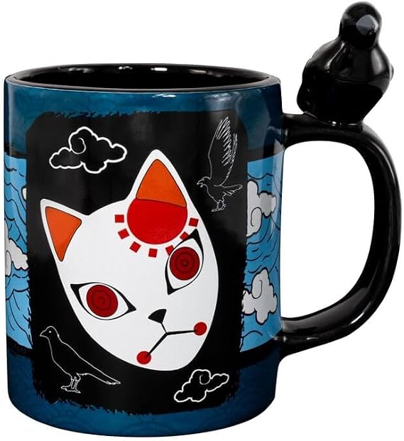 ABYSTYLE Demon Slayer Tanjiro Mug Buddy Ceramic Coffee Tea Mug Anime Manga Drinkware Office Home & Kitchen Merch Gift