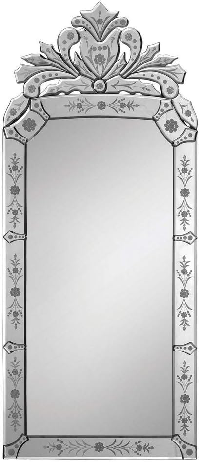 Ren-Wil 43 x 19 x 3 Inch Mounted Wall Mirror, Large, All Glass