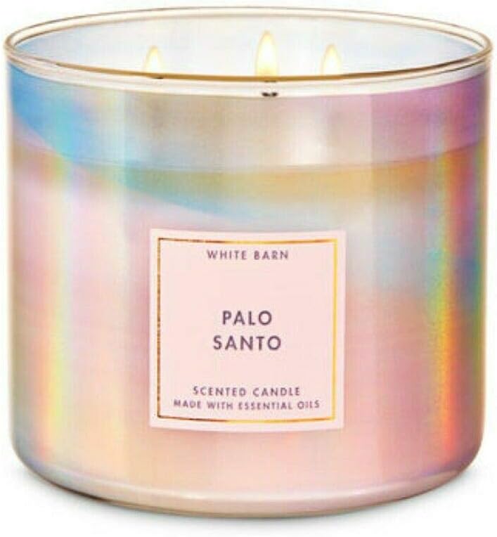 White Barn  Palo Santo 3 Wick Scented Candle 14.5 Oz