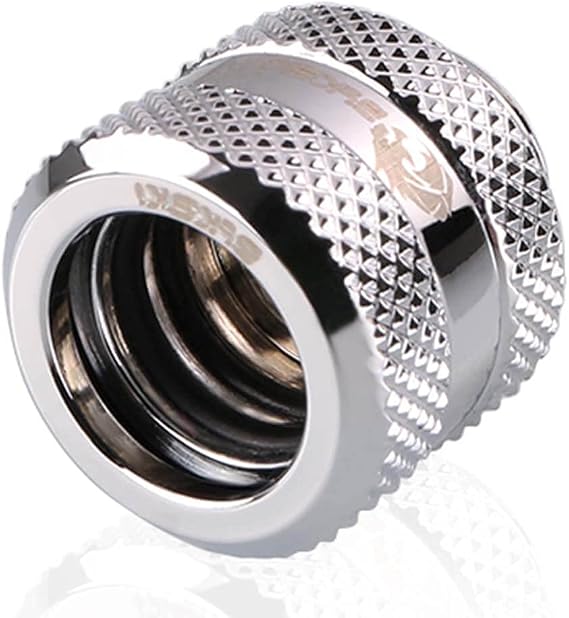 Bykski Rigid 12mm OD Fitting V2 (B-HTJV2-L12) - Silver