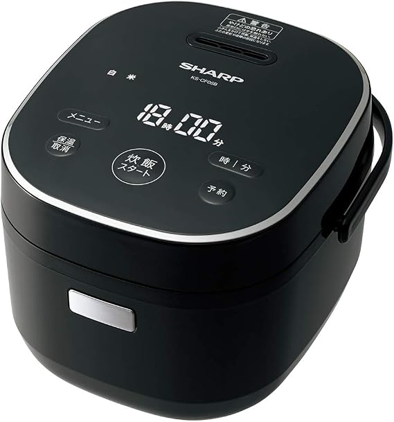 シャープ 炊飯器 Ks-cf05b-b 3合 一人暮らし マイコン パン調理機能 ブラック