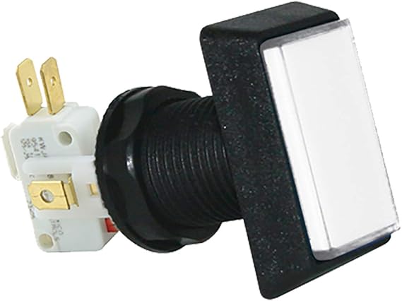 Suzo Happ Rectangular Illuminated Pushbutton with Microswitch D54-0004-5
