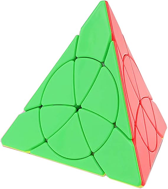 Willking Petal Pyraminx Speed Cube Pyramid 3X3 Stickerless Puzzle Cube Triangle Puzzle Magic Cube