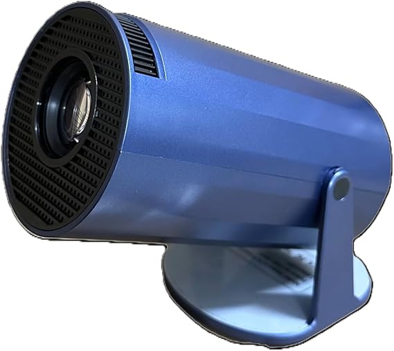 Mini Projector hy300 pro Support 4K1080P / WIFI6 5G Wireless 5.0 Bluetooth Android 11ANSI 260 Lumens, 180 Degree Rotatable, Auto Keystone Correction, 35"-200" Display Screen (Diamond Blue)