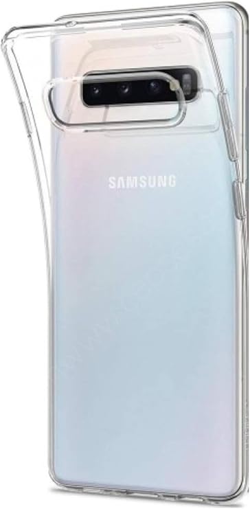 Ehr. Samsung Galaxy S10 Uyumlu Kamera Korumalı Darbe Önleyici Ultra Slim TPU Şeffaf Silikon Kılıf (Şeffaf, Samsung Galaxy S10)