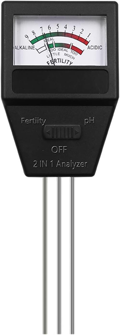 Compact 2 In 1 Soil Fertility & Tester With Three Probes Soil Testing For Flowers Potted Garden