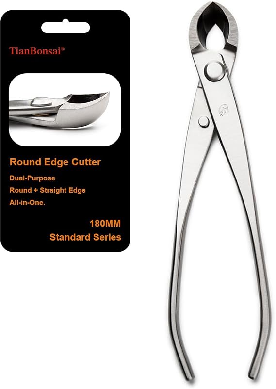 Bonsai Tools 180 Mm Round Edge Cutter Multifunctional Bonsai Cutter With Both Straight Edge And Round Edge