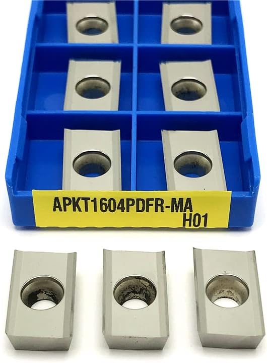 Carbide Inserts 10 Pcs APKT1604 PDFR G2 H01 Aluminum Turning Tool CNC Cutting Tool Milling Insert APKT 1604 Turning Insert Metal Lathe Tools ( Angle : APKT1604 MA H01 , Insert Width(mm) : 20PCS )