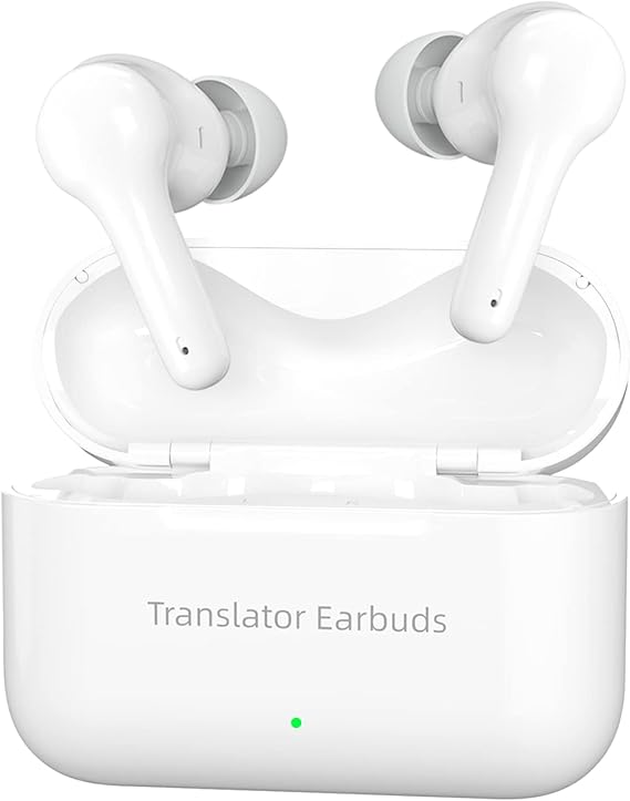 Wooask Translator Earbuds M6 Online Translation 71 Languages and 56 Accents Language Translation Two Way 97% High Accuracy for Business Travel Daily Communication