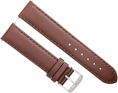 Ewatchparts 22mm Genuine Smooth Leather Watch Band Strap Compatible With Men Tissot PRS200 1853 Light Brown