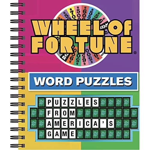 Wheel of Fortune Word Puzzles Brain Games Spiral-bound July 1, 2016