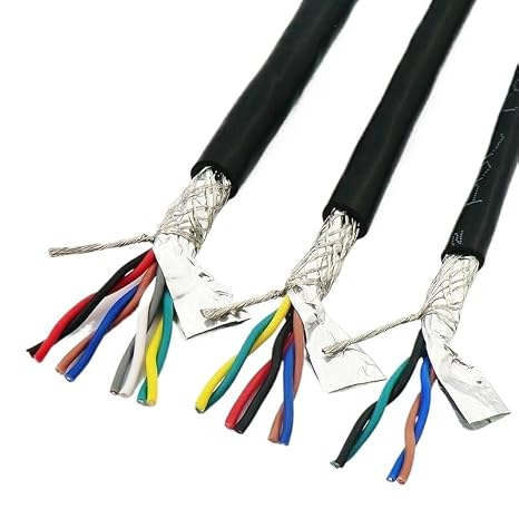 Shielded Wire Twisted Pair Cable， 485 Signal Shielded Twisted Pair Cable 0.75mm² 4-8 Core Oxygen Free Copper Double Shield(8 core 0.75mm2)