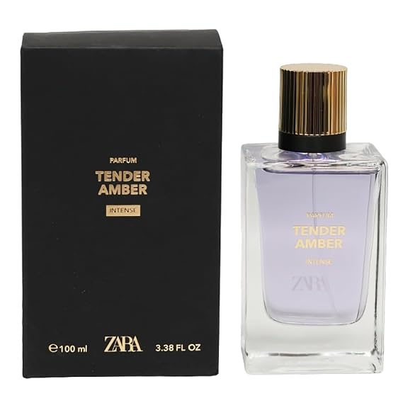 Zara Tender Amber Intense Perfume For Men Elegant Intensified Bold and Long Lasting Eau De Parfum 100 ML (3.38 FL. OZ.)