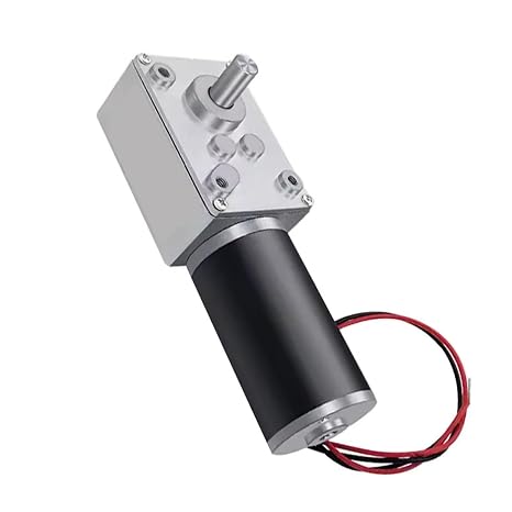 12V24V Turbo Worm Encoder Micro DC Reduction Motor with Self-Locking Speed Control for Precision Applications (24V-260RPM-12)