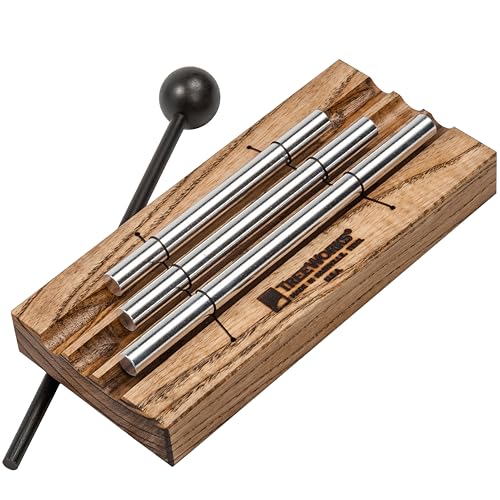 TreeWorks Chimes Energy Chime, 3 Notes MADE IN U.S.A. For Meditation, Classrooms, Sound Healing or Yoga, Includes Mallet