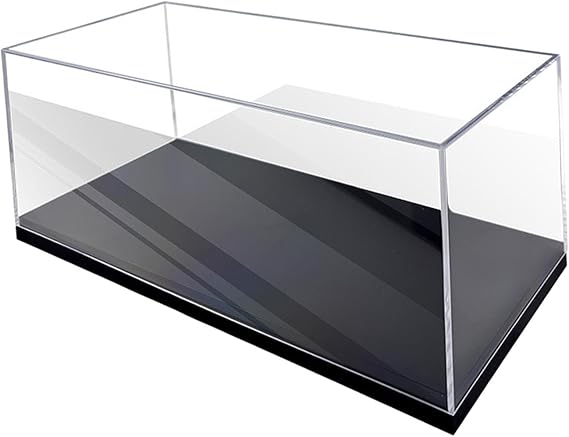 Stackable Acrylic Display Box with Base for 1:18 Scale Model Cars,