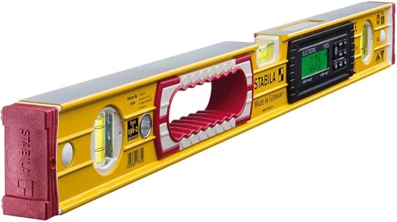 Stabila 24 Inch Type 196-2 Digital Tech Level Tool | Digital electronic spirit level with IP65 dust and water protection, 24 inch length, includes carrying case, Cat. No. 36524